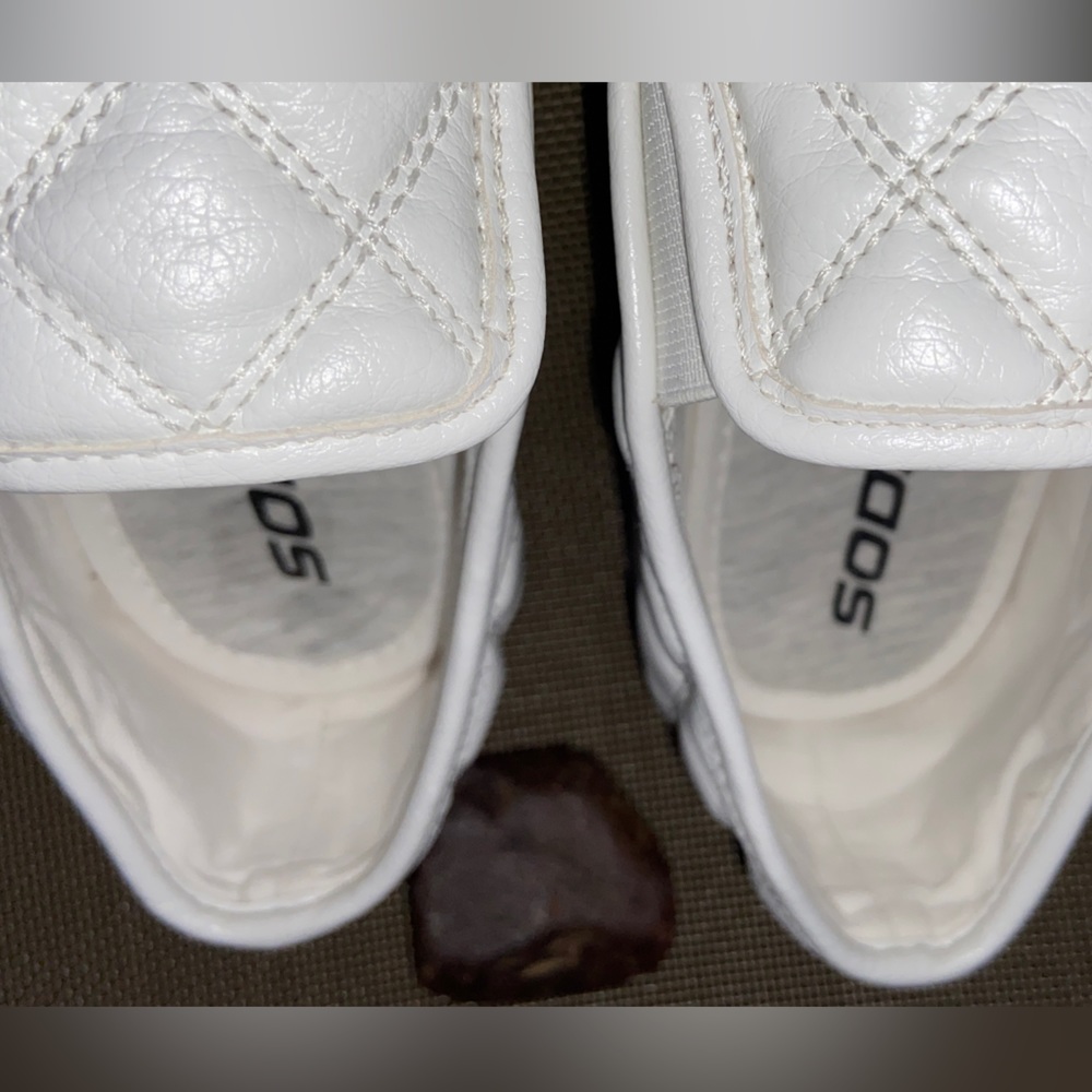 🥳HostPick🎉Soda Gently Used Women Sz-8 Quilted Diamond Stitched Bright White🤍 - Picture 9 of 16